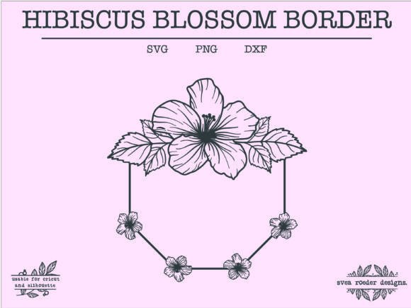 Download Hibiscus Wreath Lineart Svg Wildflower - Svg Collection