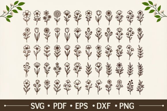 Download 60 Wildflower SVG Bundle - Svg Collection