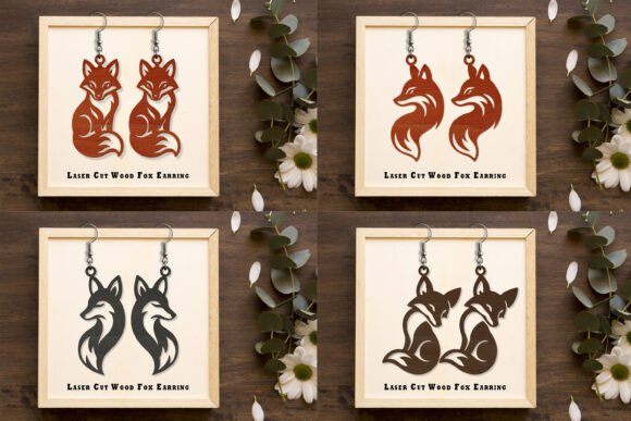 Download Laser Cut Wood Fox Earring SVG Set - Svg Collection
