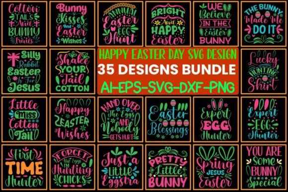 Download Happy Easter Day SVG Designs Bundle - Svg Collection