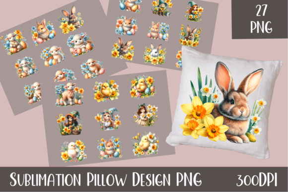 Download Easter Designs Bundle|Easter Pillow - Easter designs bundle Collection