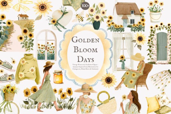 Download Sunflower Fashion Cottagecore Decor Png - Premium Resources