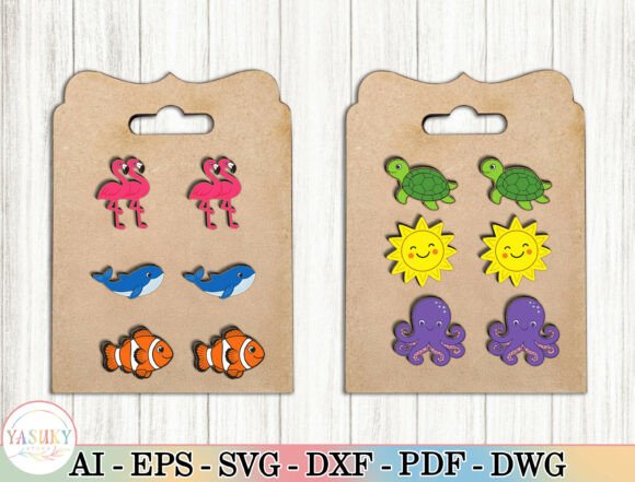 Download Summer Stud Earrings Laser Cut Files Svg - Svg Collection