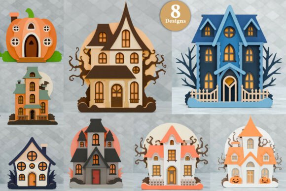 Download Halloween House SVG Laser Craft BUNDLE - Svg Collection