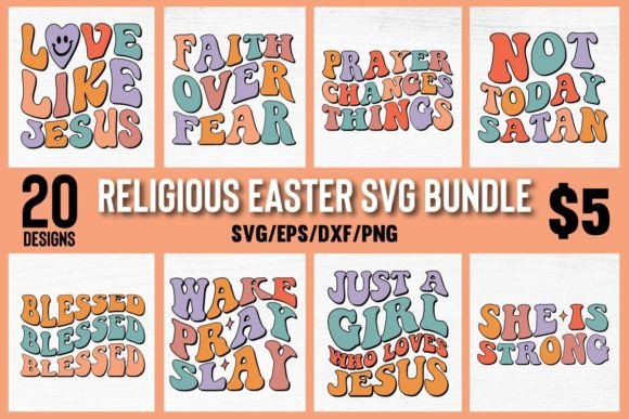 Download Retro Religious Easter SVG Bundle Vol 1 - Svg Collection