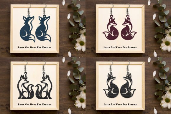 Download Laser Cut Wood Fox Earring SVG Set - Svg Collection