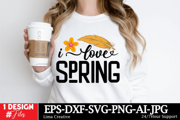 Download I Love Spring SVG Cut File - Svg Collection