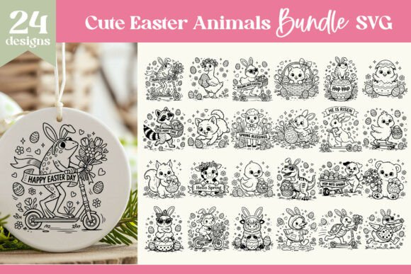 Download Cute Easter Animals SVG Bundle - Svg Collection