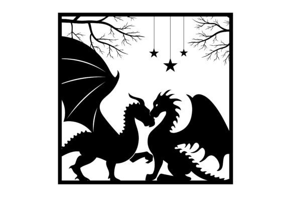 Download Dragon SVG Silhouette Love Tree - Svg Collection