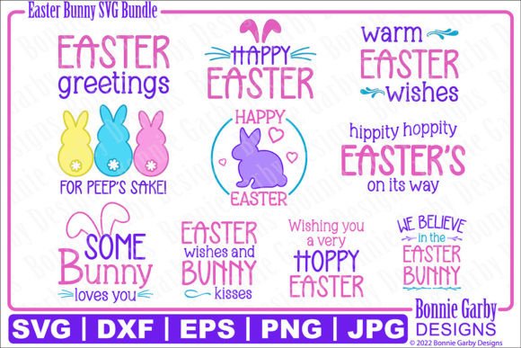 Download Easter Bunny SVG Bundle -Clip Art Quotes - Svg Collection