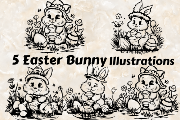 Download 5 Easter Bunny Egg SVG Bundle - Svg Collection