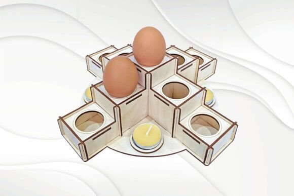 Download Easter Eggs Stand Holder, Svg Dxf Laser - Dxf Collection