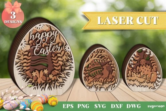 Download 3D Easter Eggs Laser Cut | SVG - Svg Collection