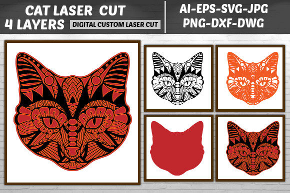 Download Multilayer Laser Cut Cat Svg - Svg Collection