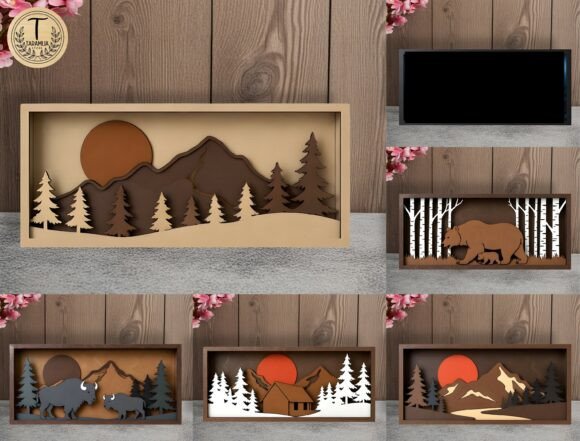 Download 3D Landscape Laser Cut Files Svg Bundle - Svg Collection