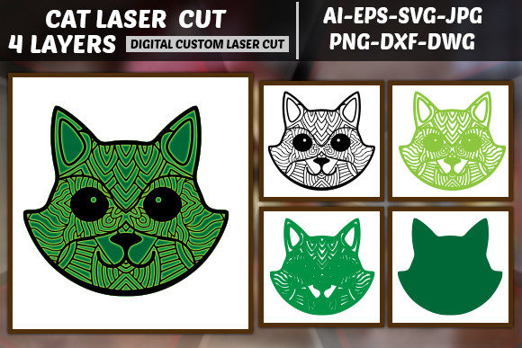 Download Multilayer Laser Cut Cat Svg - Svg Collection
