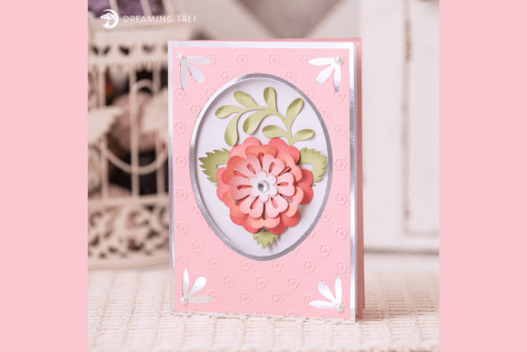 Download Peony Fantasy Flower Card SVG - Svg Collection