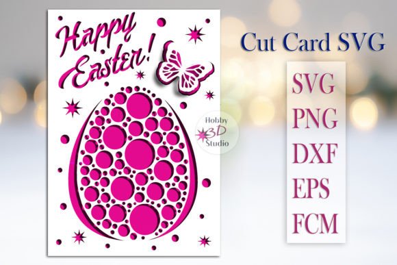 Download Happy Easter Card Template SVG - Svg Collection