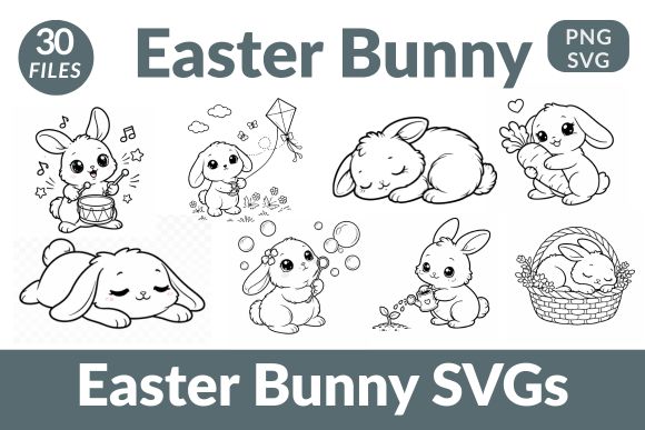 Download Easter Bunny SVGs &amp; PNGs Bundle (27 SVG - Svg Collection