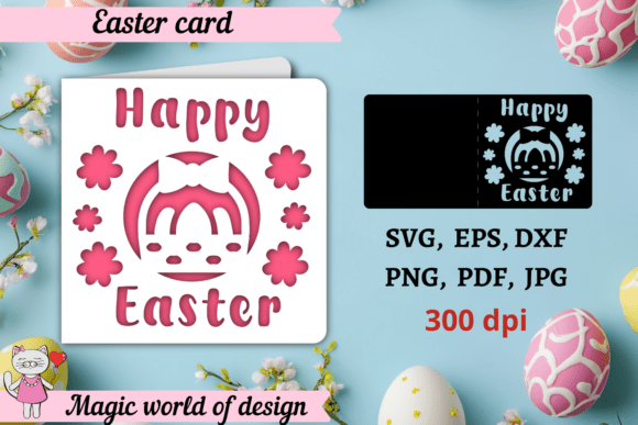 Download Happy Easter Card Svg, Paper Cutting Svg - Svg Collection
