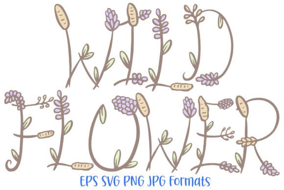 Download Wildflower PNG Font Floral Flowers SVG - Svg Collection
