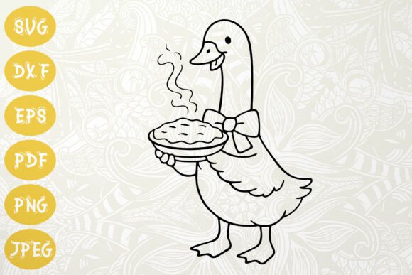 Download Pie Holder Bow Goose SVG Easter Decor - Svg Collection