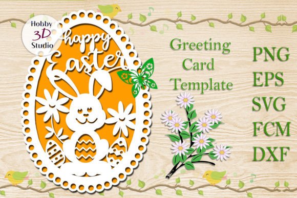 Download Happy Easter Card Template SVG - Svg Collection