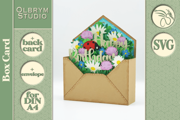 Download Good Luck Happy Birthday Letter Card SVG - Svg Collection