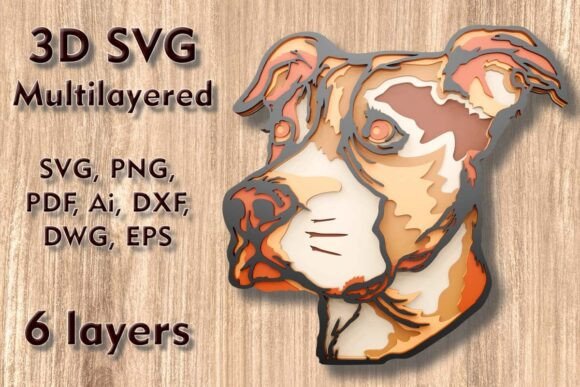 Download Dog 3D SVG Multilayer Laser Cut Files - Svg Collection