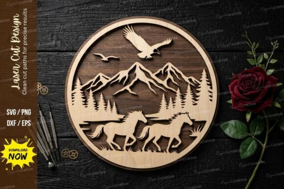 Download Mountain Deer Frame Laser Cut Svg - Svg Collection