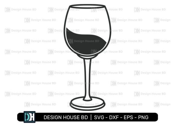 Download Wine Glass Svg, Silhouette, Png, Eps, Dxf - Dxf Collection