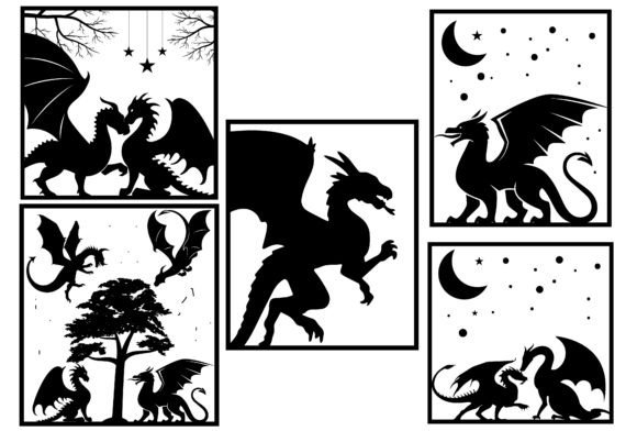 Download Dragon Svg Silhouette Bundle - Svg Collection