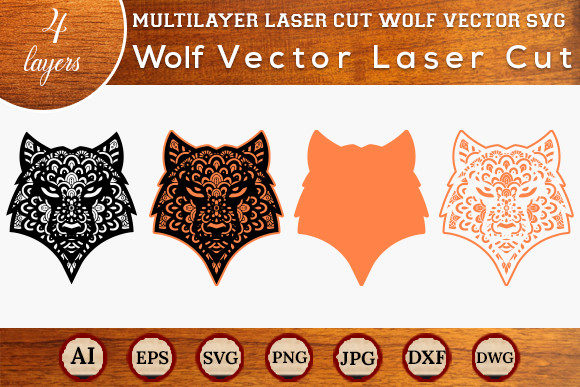 Download Multilayer Laser Cut Wolf SVG - Svg Collection