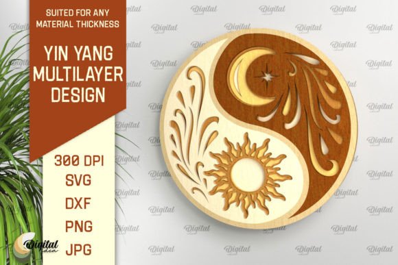 Download YIN YANG Multilayer Laser Cut SVG - Svg Collection
