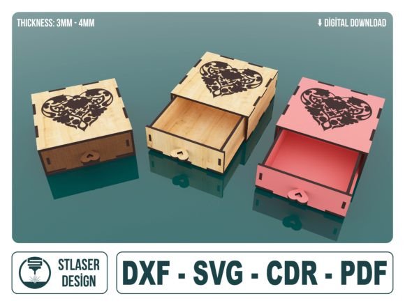 Download Laser Cut Wood Drawer Jewelry Box Svg - Svg Collection