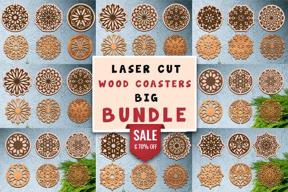 Download Laser Cut Wood Coasters SVG Bundle - Svg Collection