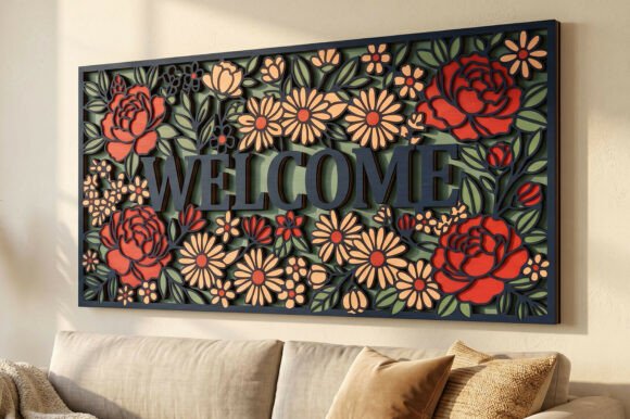 Download Welcome 5 Layer Laser Cut SVG - Svg Collection