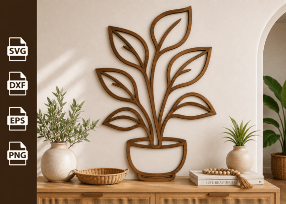 Download Potted Plant Tree Laser Cut Files Svg - Svg Collection